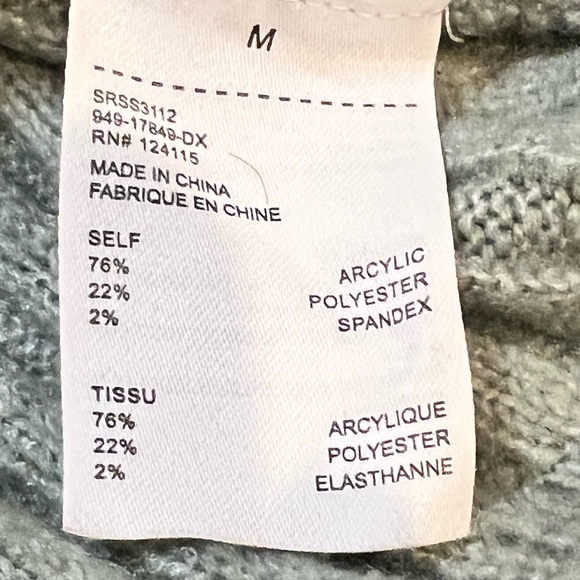 Sophie Rue Ribbed Knit Sweater in Light Green Size M - Picture 6 of 9